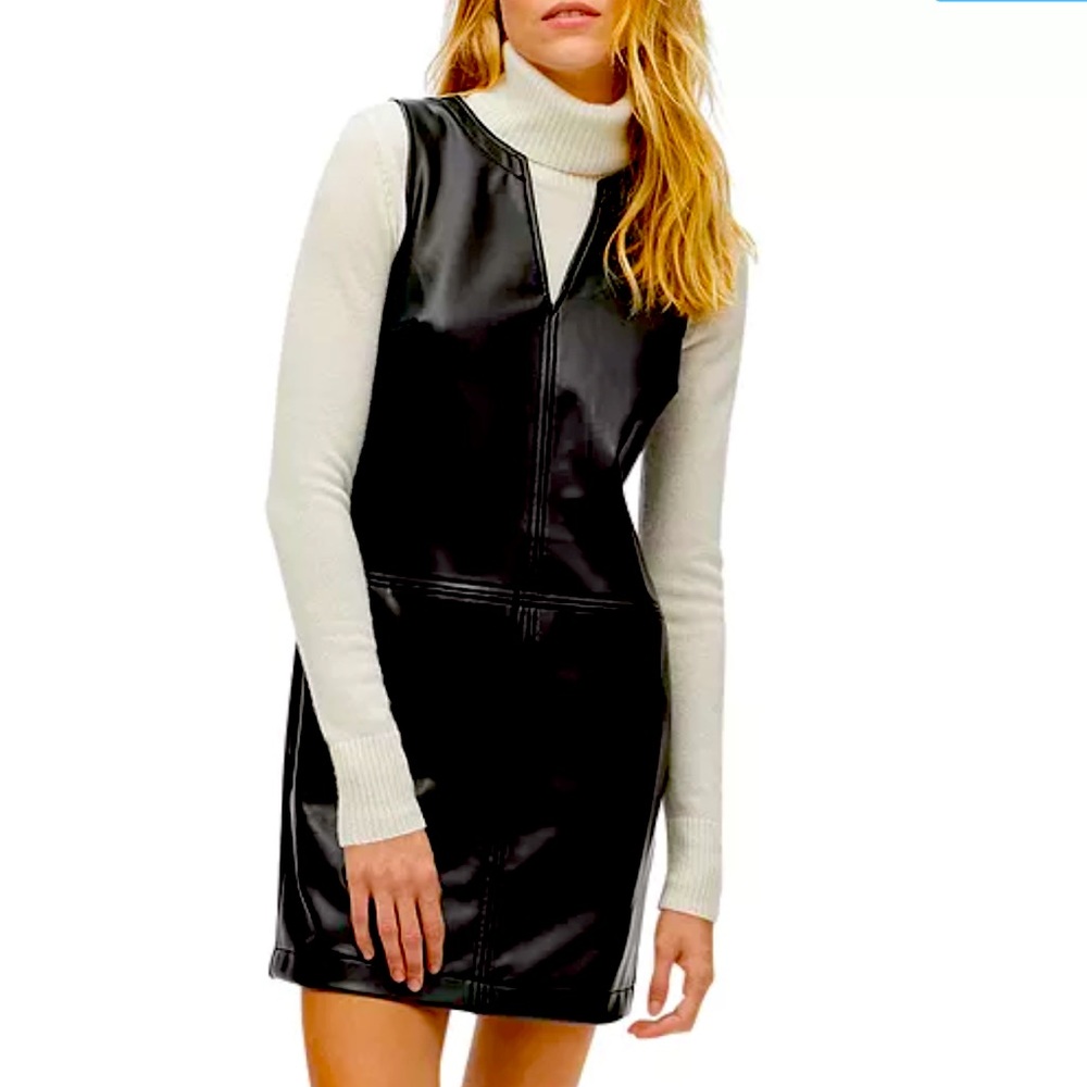 Michael Stars Cecilia Vegan Leather Dress size M